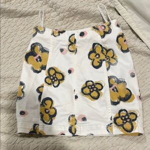 Free people Floral Print Skirt with Yellow and Black Flowers